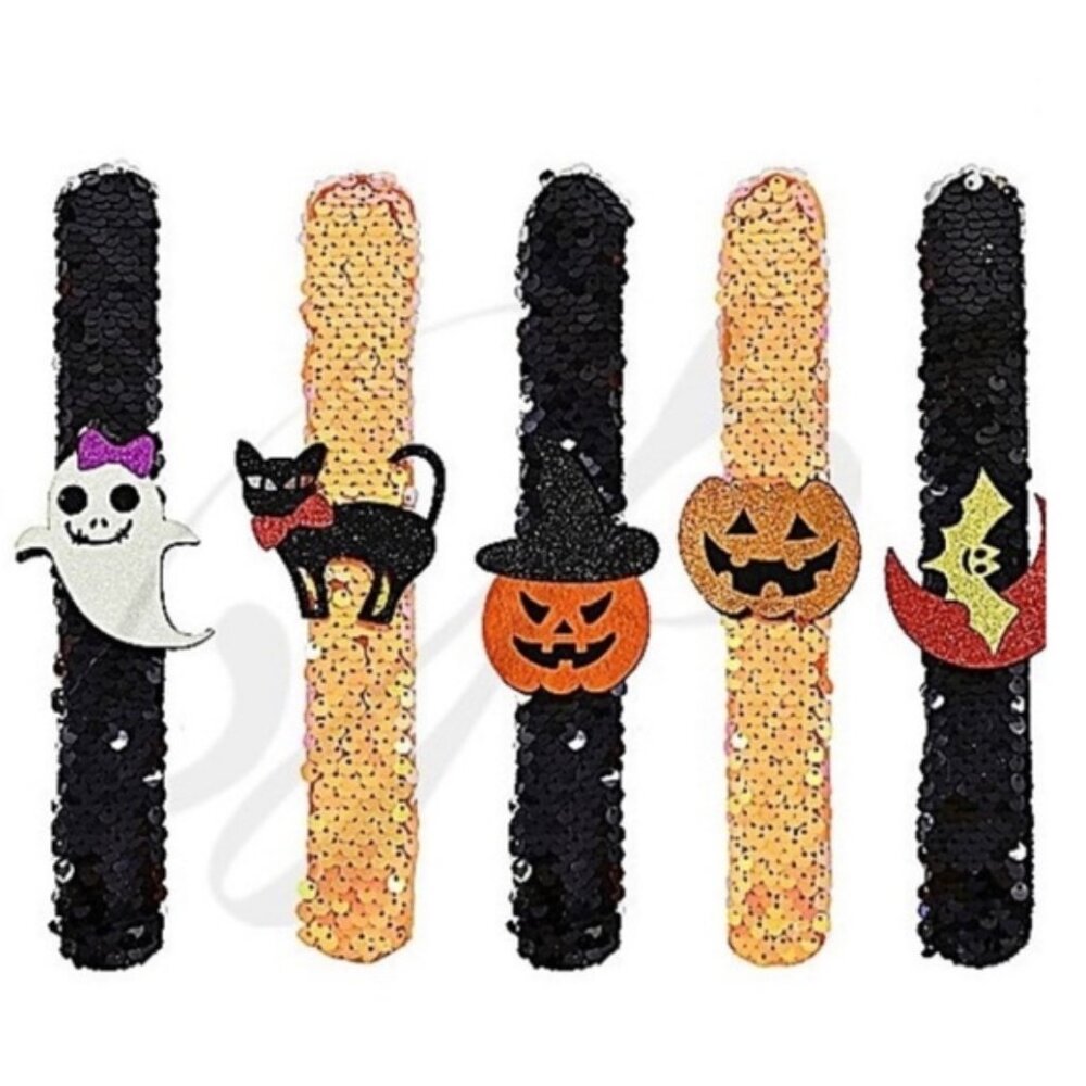 6 Pack Snap Sequin Bracelets Jewelry Wholesale Lot Box